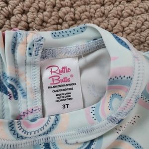 Rufflebutts chase the rainbow swim suit